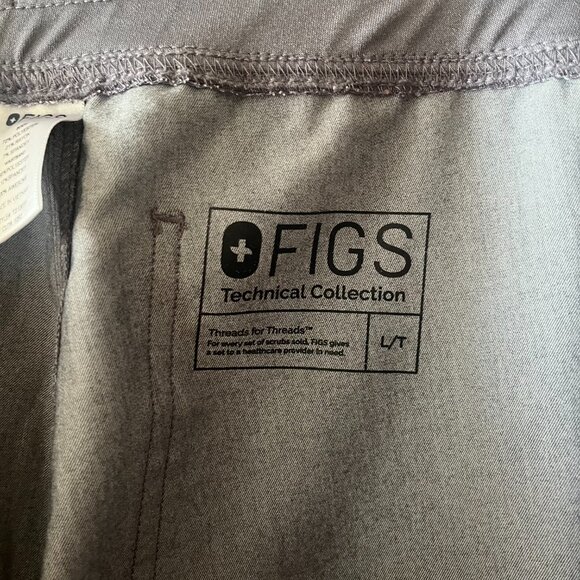 FIGS High Waisted Livingston Scrubs – Gray – L/T - Picture 7 of 8